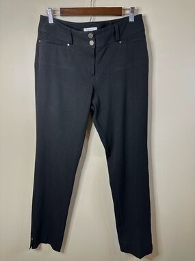 White House Black Market Black Size 10 Straight-Leg Minimalist Pants